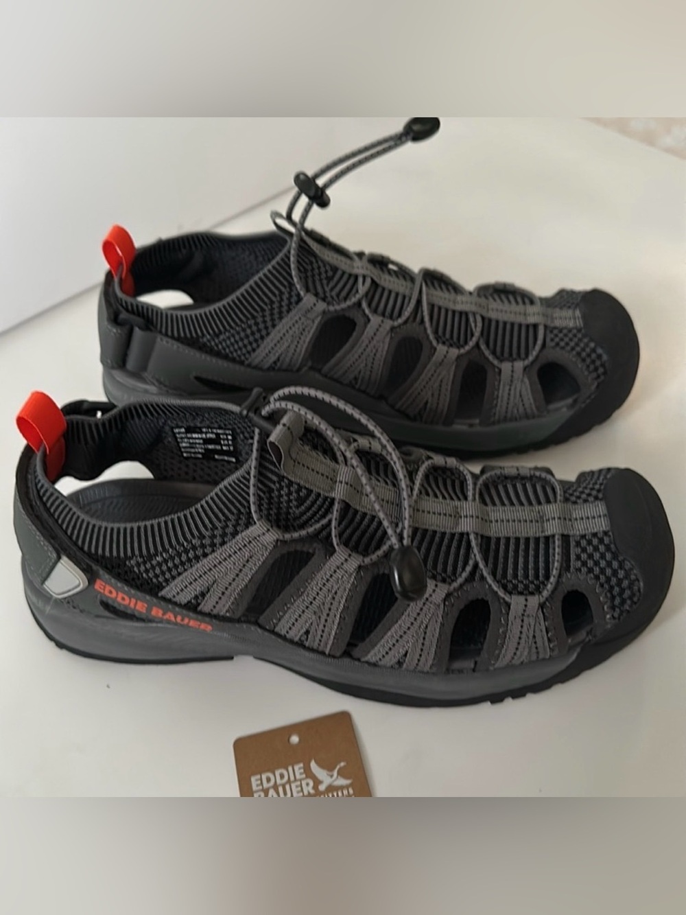 Eddie Bauer Men’s Gray and Black Water Shoes Size 9M